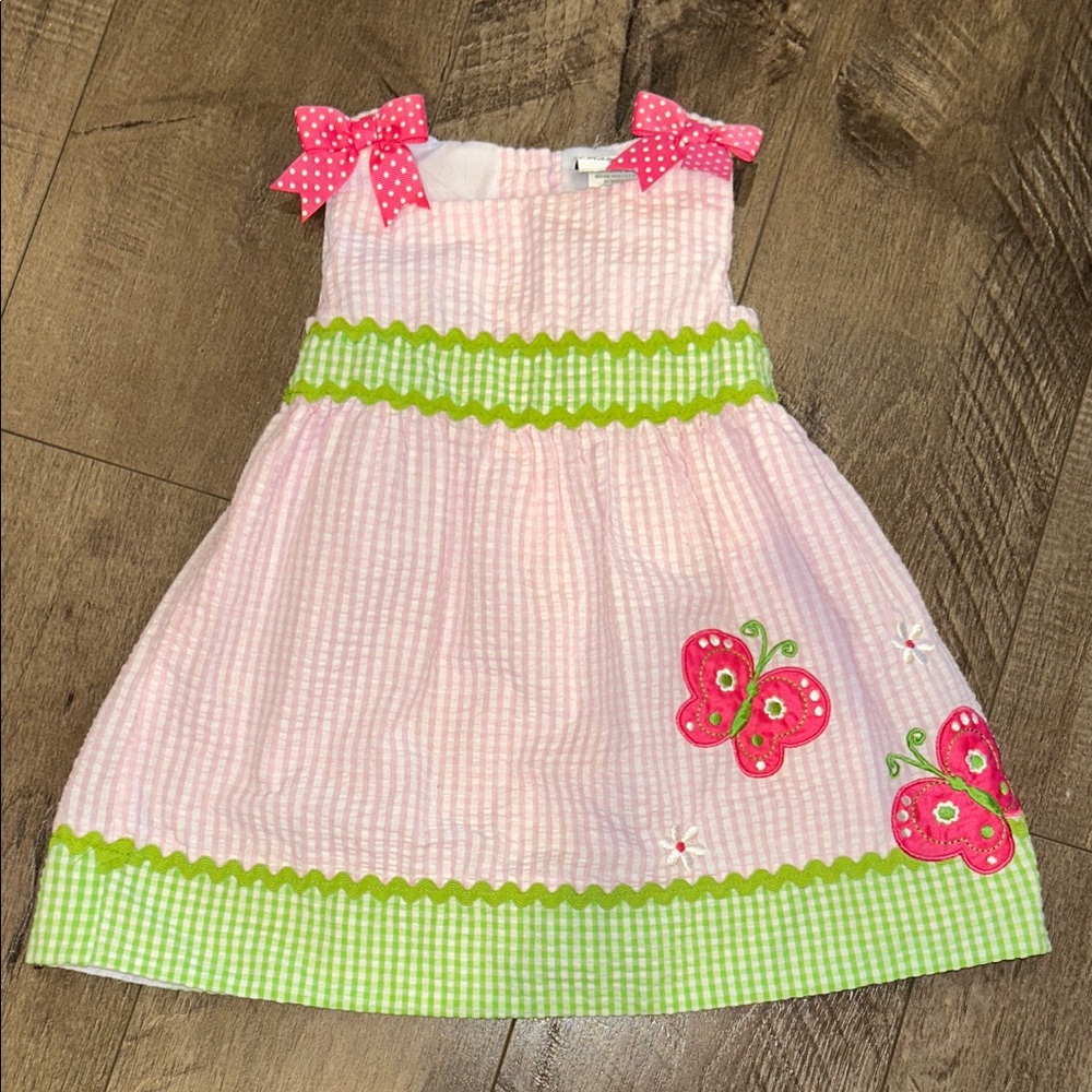 RARE EDITION SEERSUCKER SPRING EASTER 18 MONTH GIRL DRESS